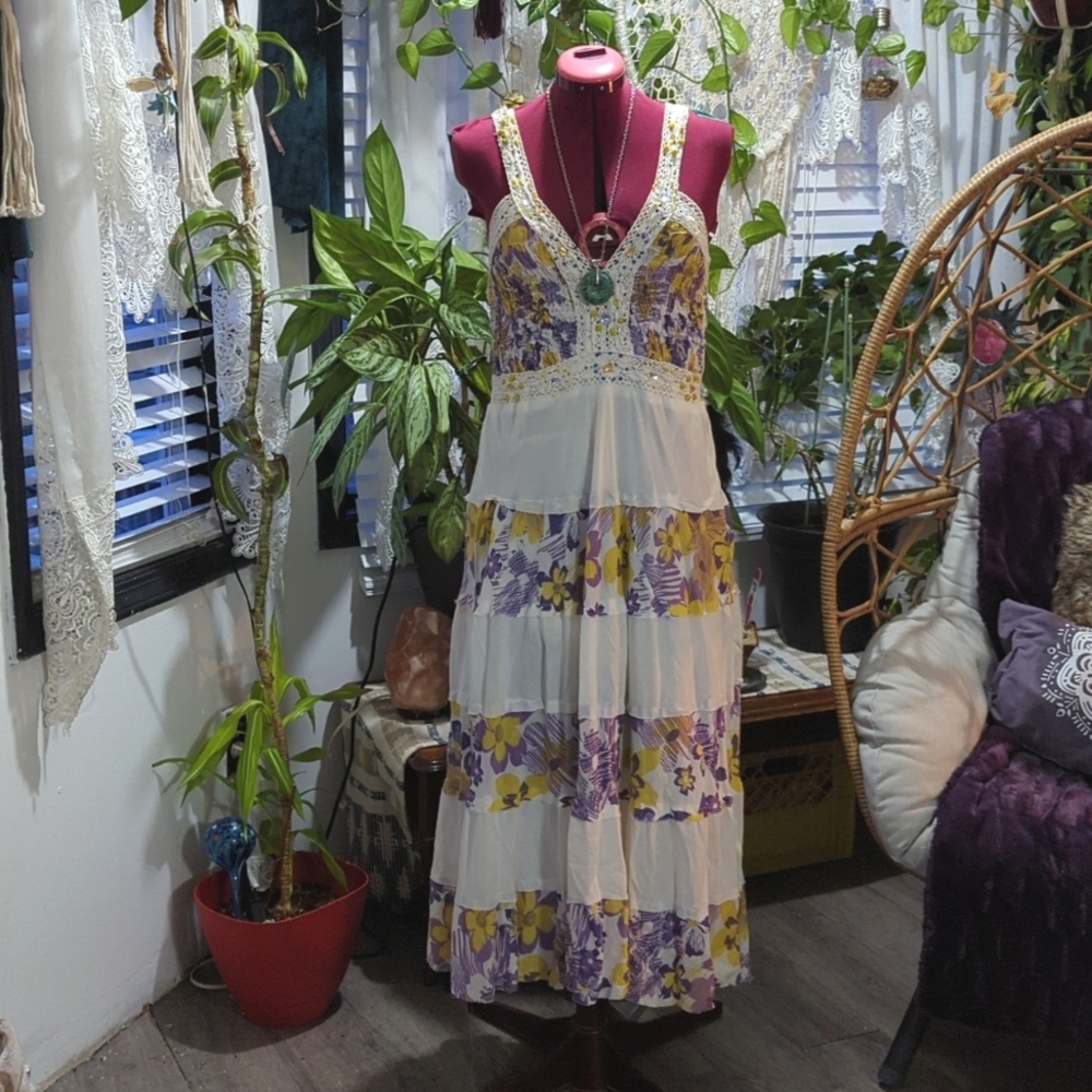 Boho beautiful spring -summer dress